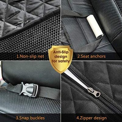 Vailge 100% Waterproof Dog Car Seat Covers snap buckles
